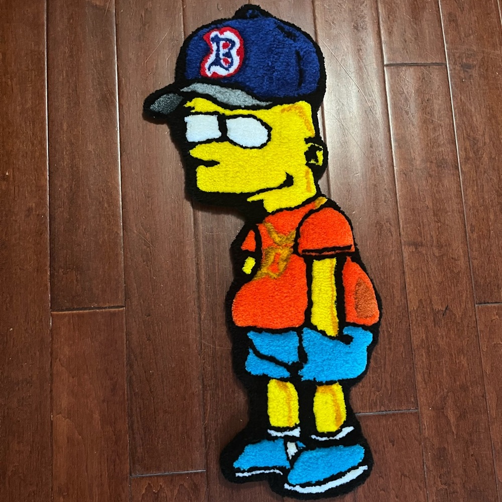 Custom Bart Simpson Rug